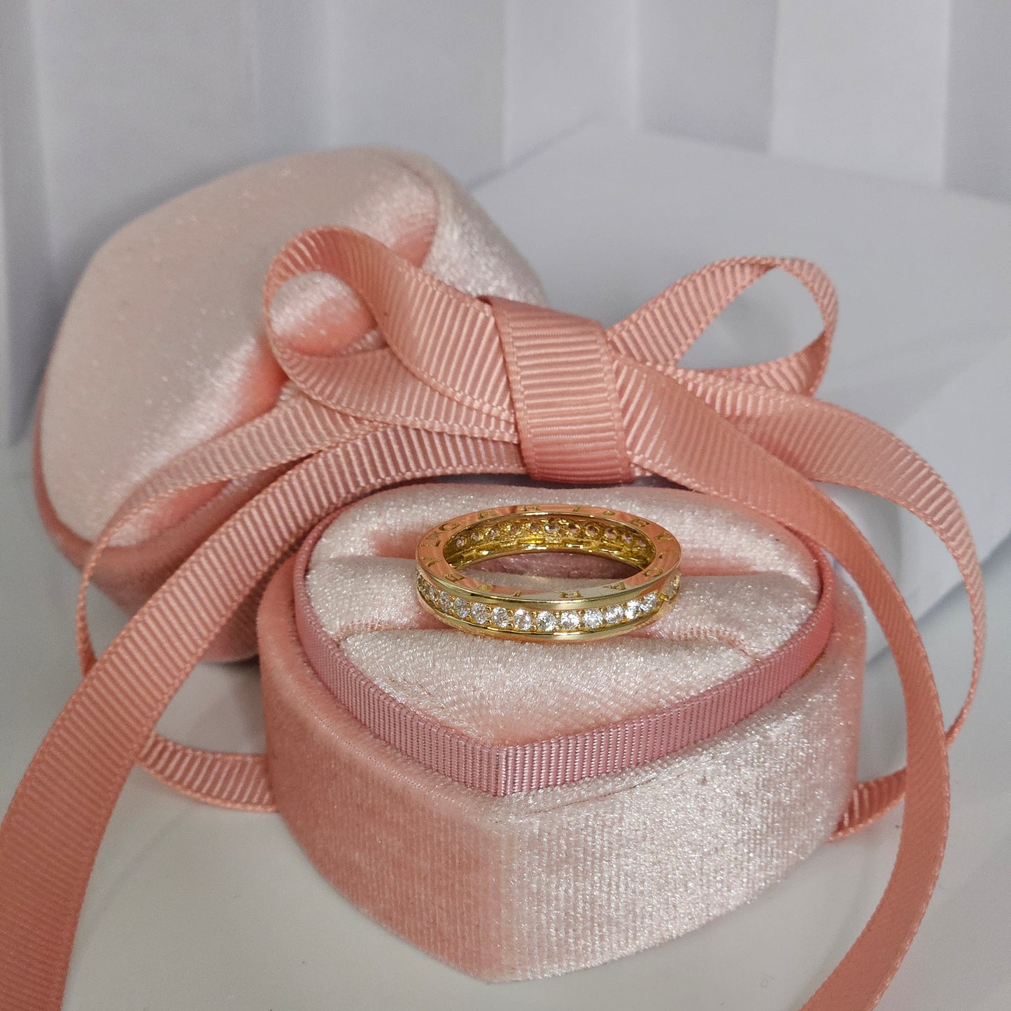 Hoop with Zirconia Ring