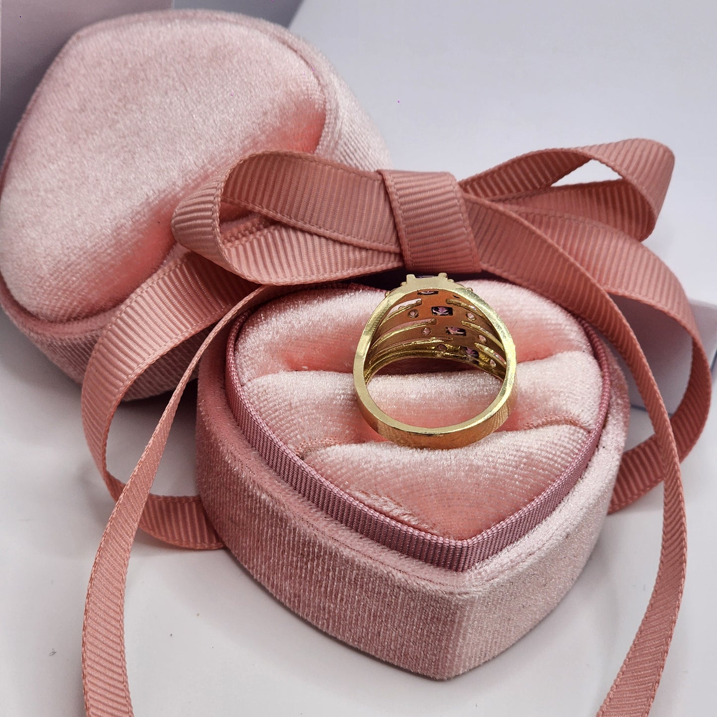 Violet Four Stone Ring