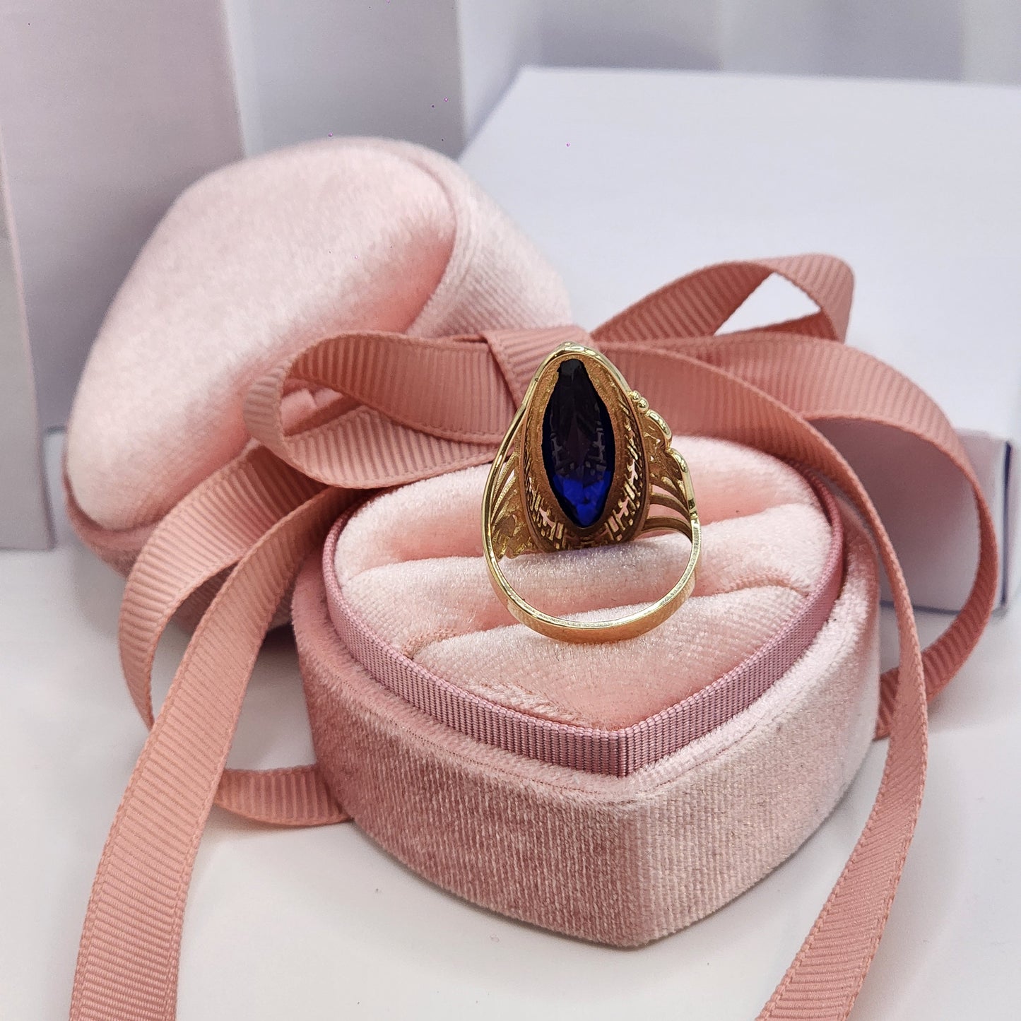 Blue Almond Ring