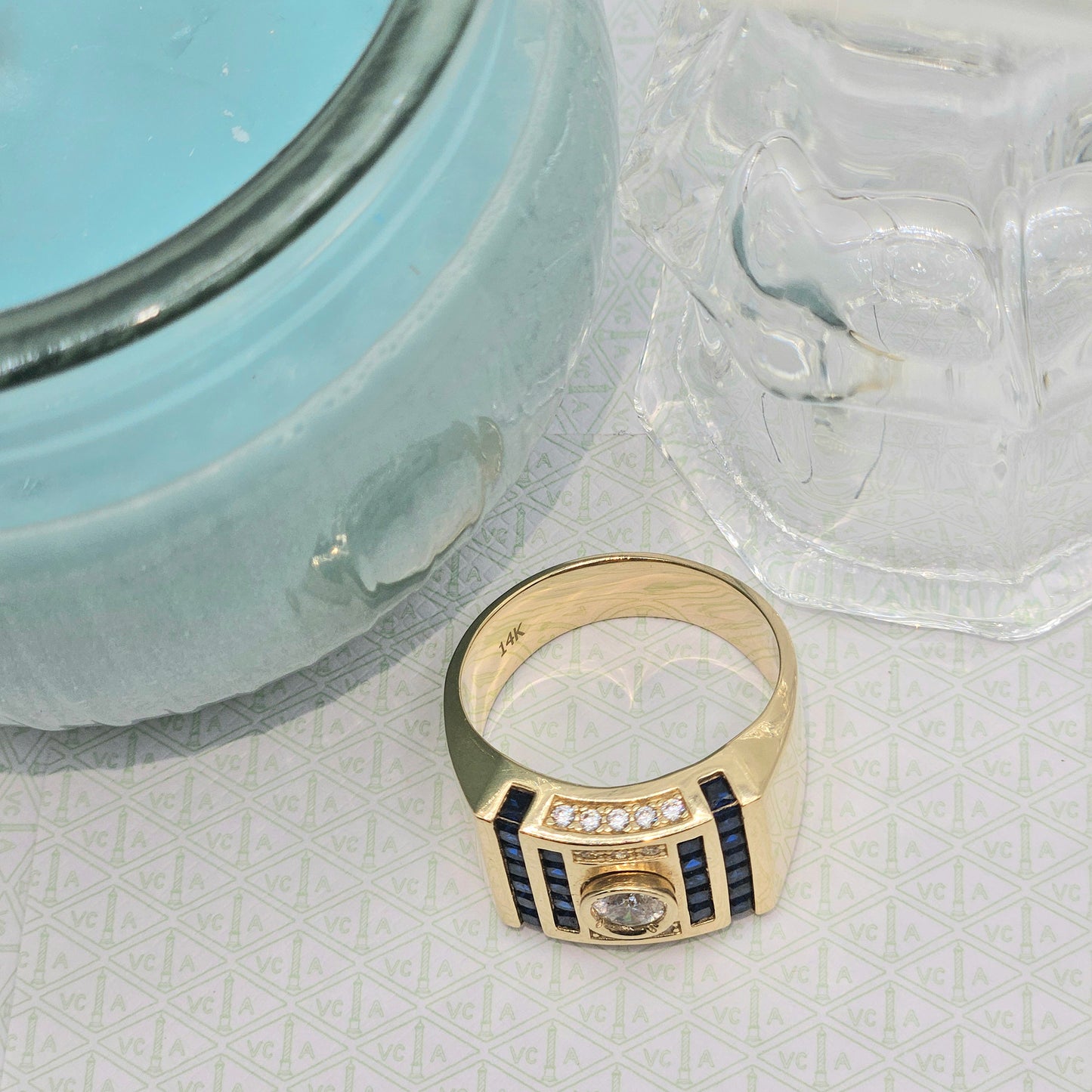 Scorpio Ring with Central Zirconia