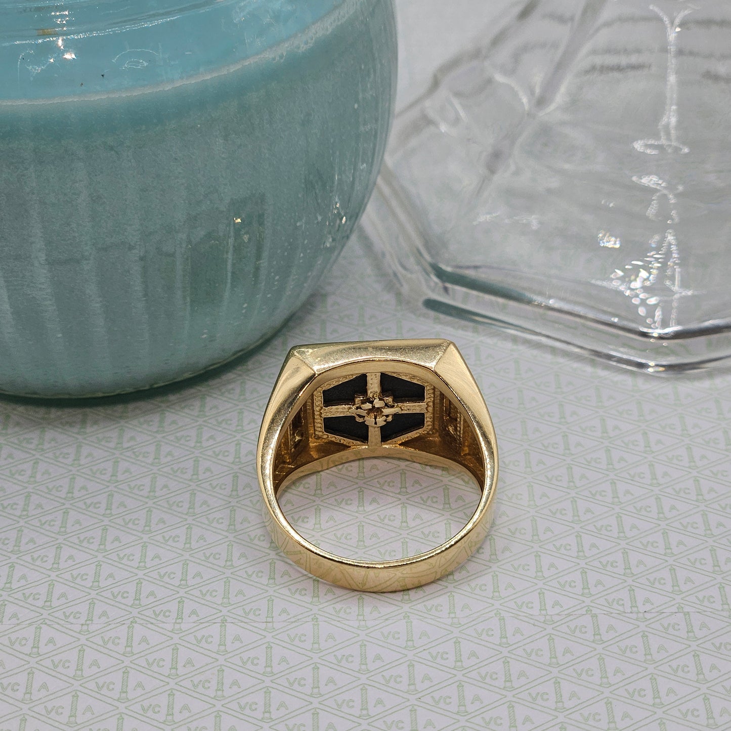 Black Rhombus Ring