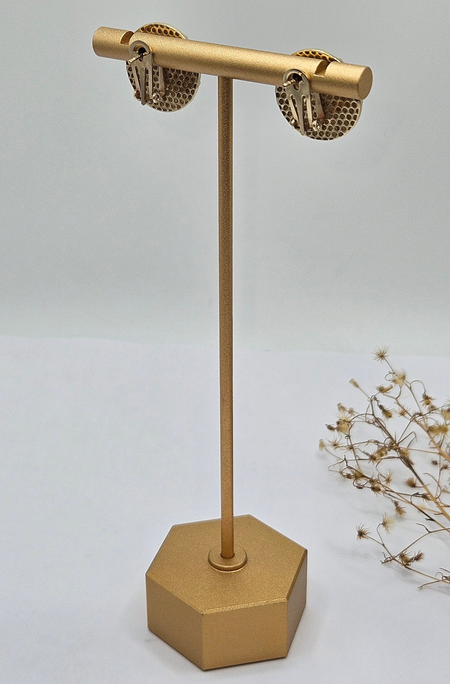 Round Flower Earring