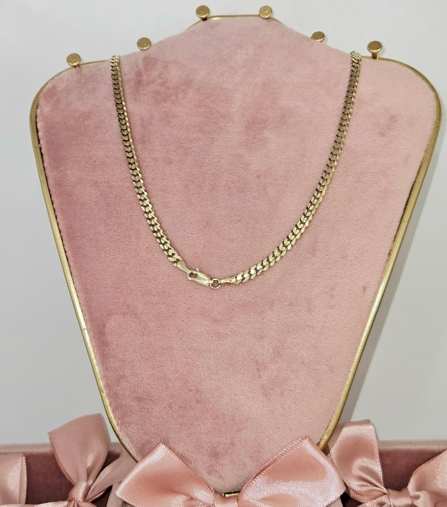 Bright Cut Chain wide round link