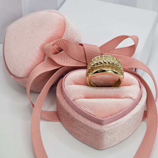 Crown Ring with Braid