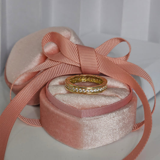 Hoop with Zirconia  Ring