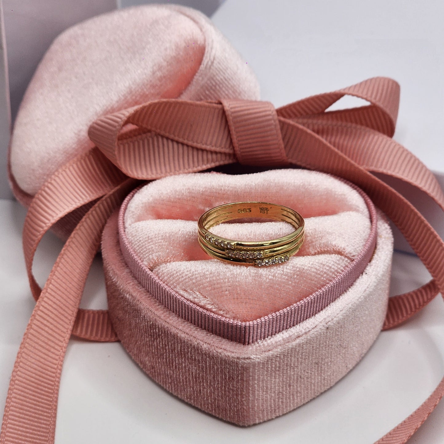 Triple Zirconia Ring