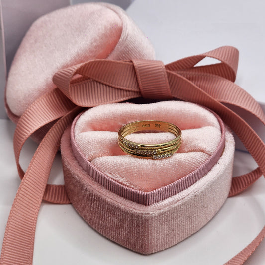 Triple Zirconia Ring