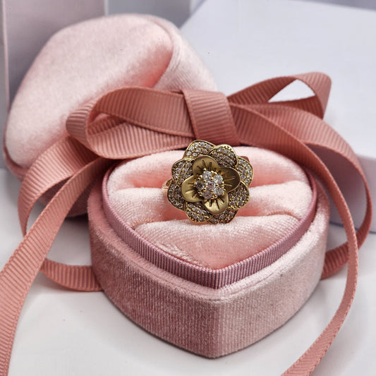Double Flower with Zirconia