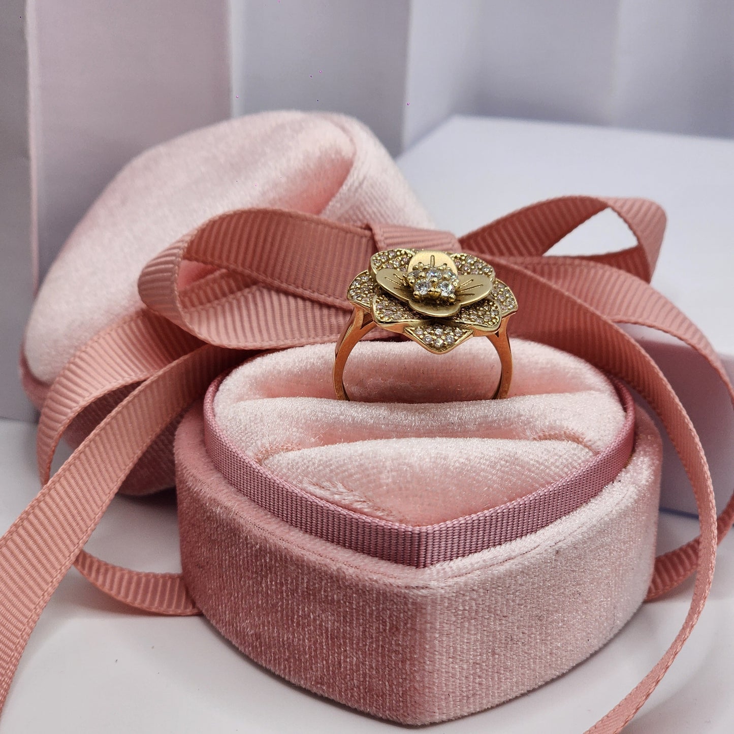 Double Flower with Zirconia
