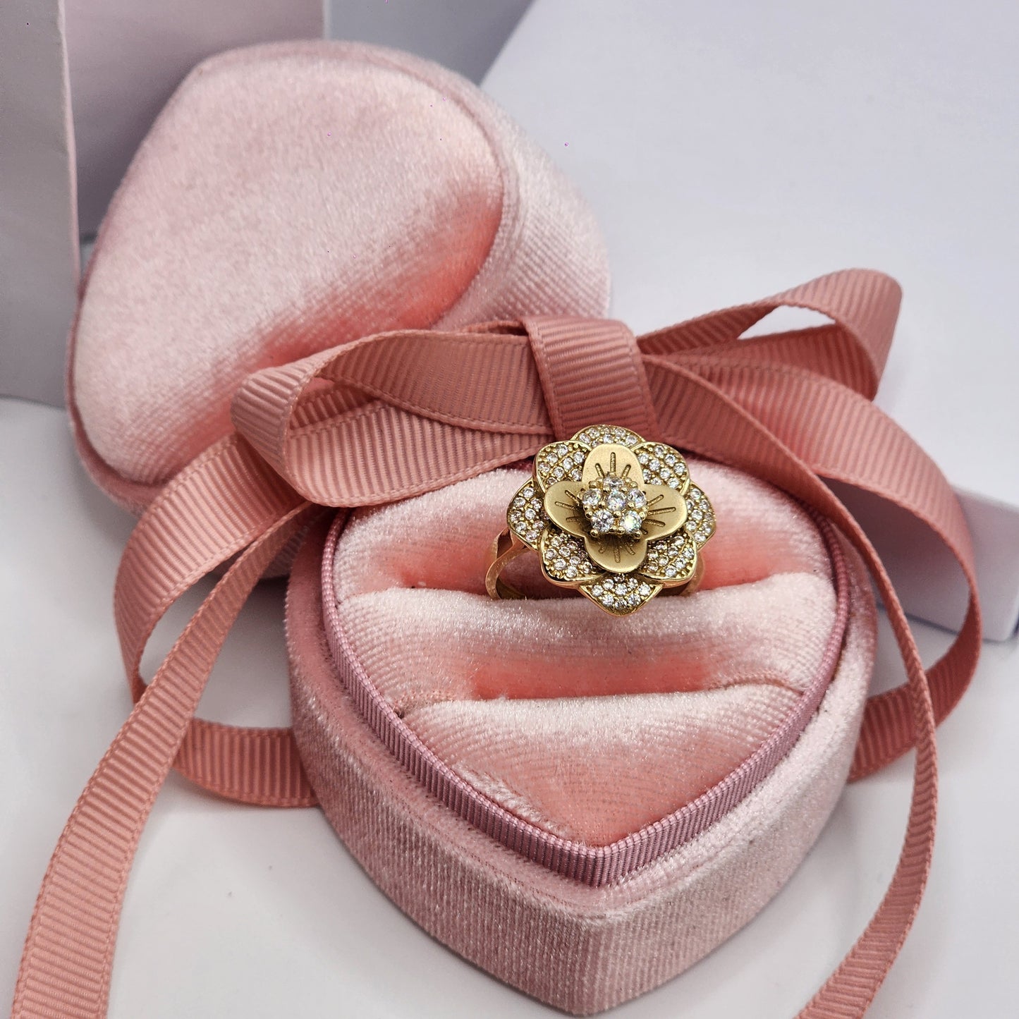 Double Flower with Zirconia