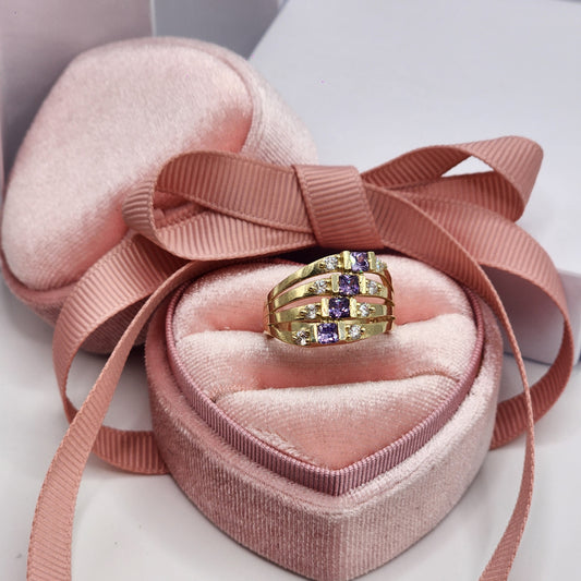 Violet  Four Stone Ring