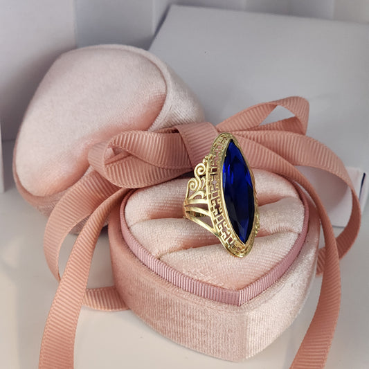 Blue Almond Ring