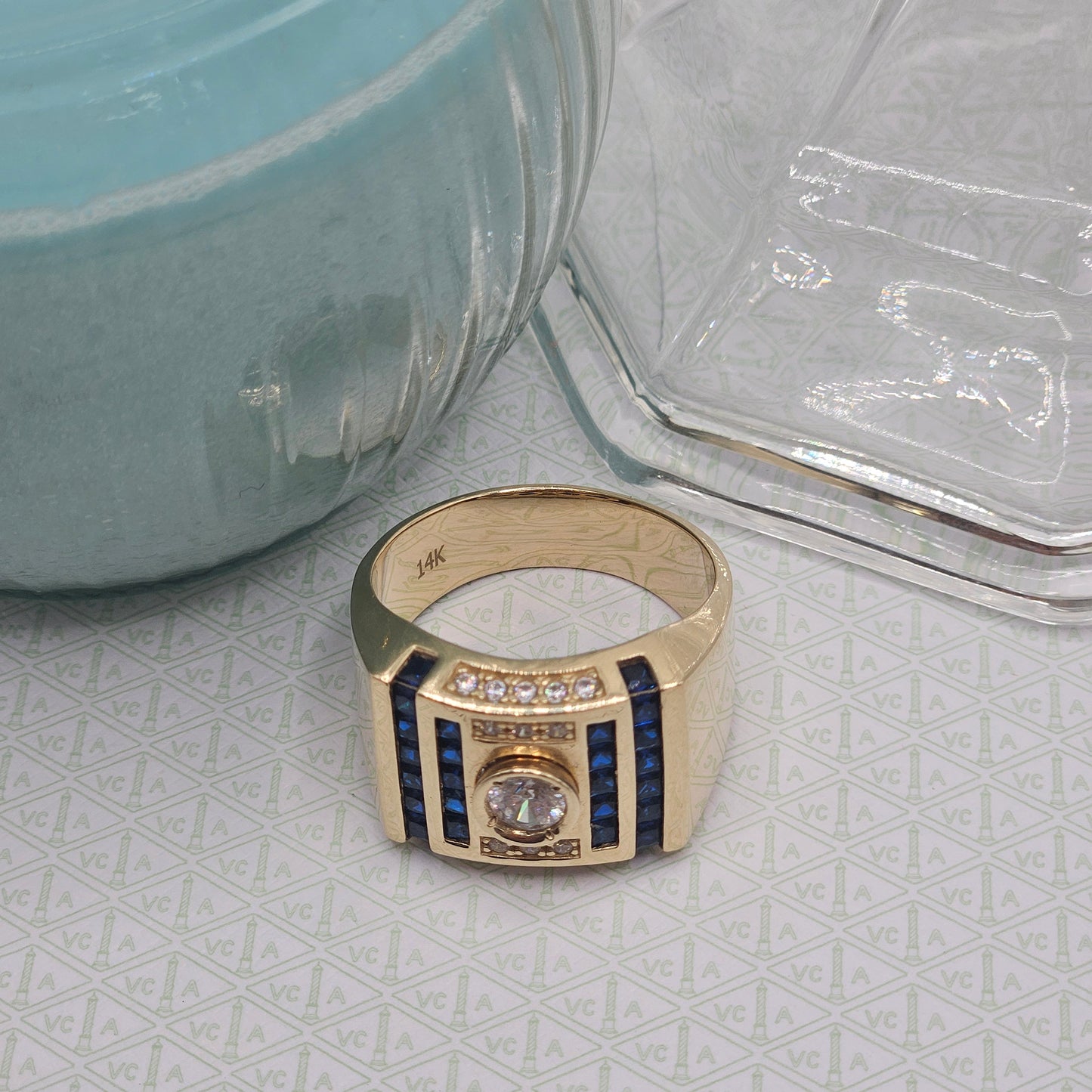 Scorpio Ring with Central Zirconia