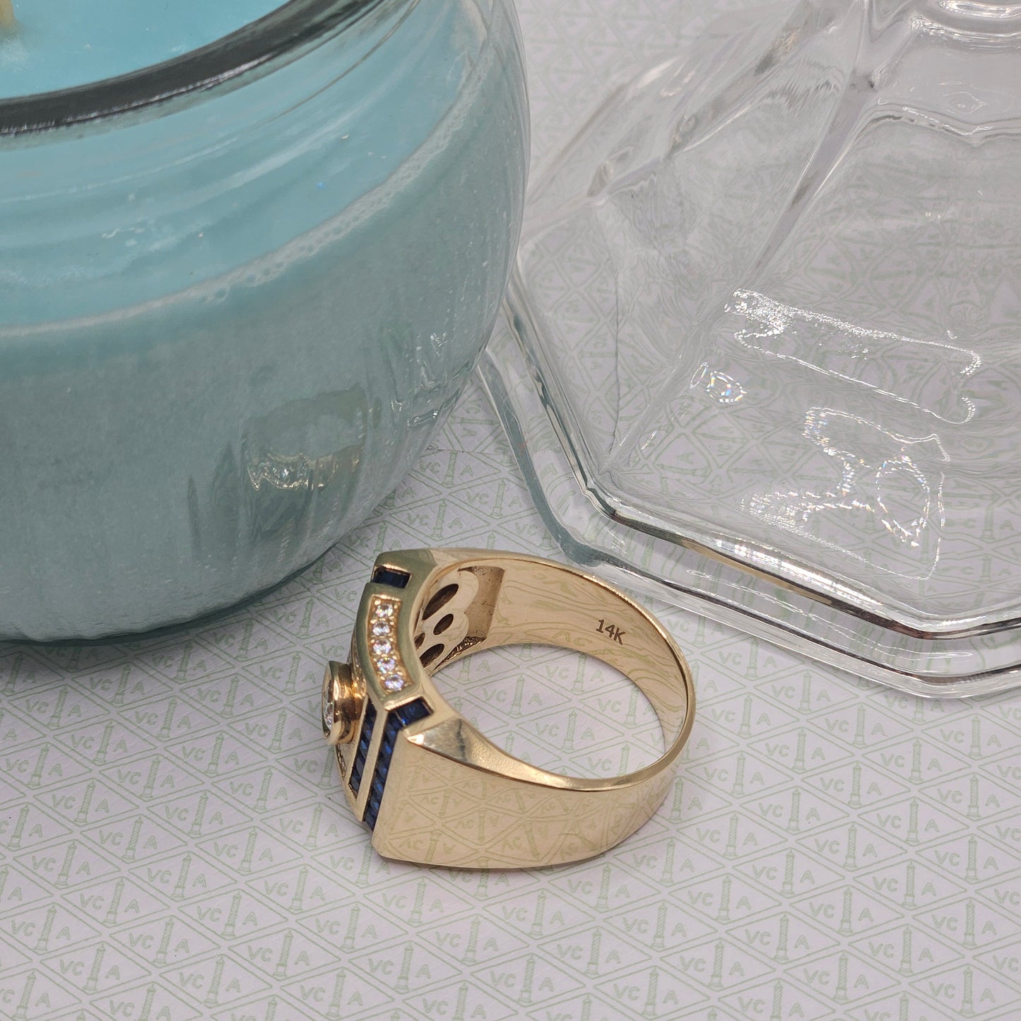 Scorpio Ring with Central Zirconia