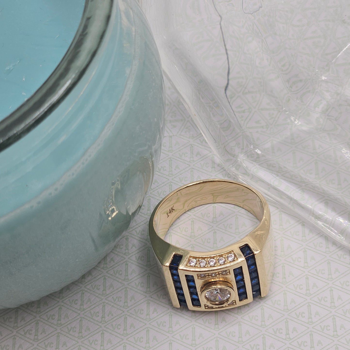 Scorpio Ring with Central Zirconia