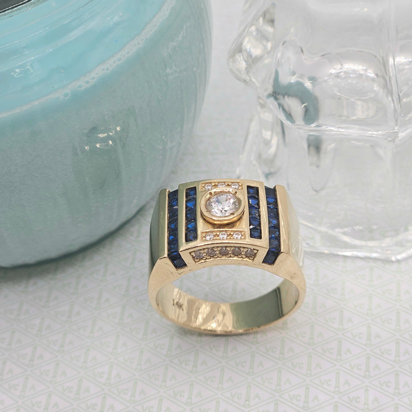 Scorpio Ring with Central Zirconia