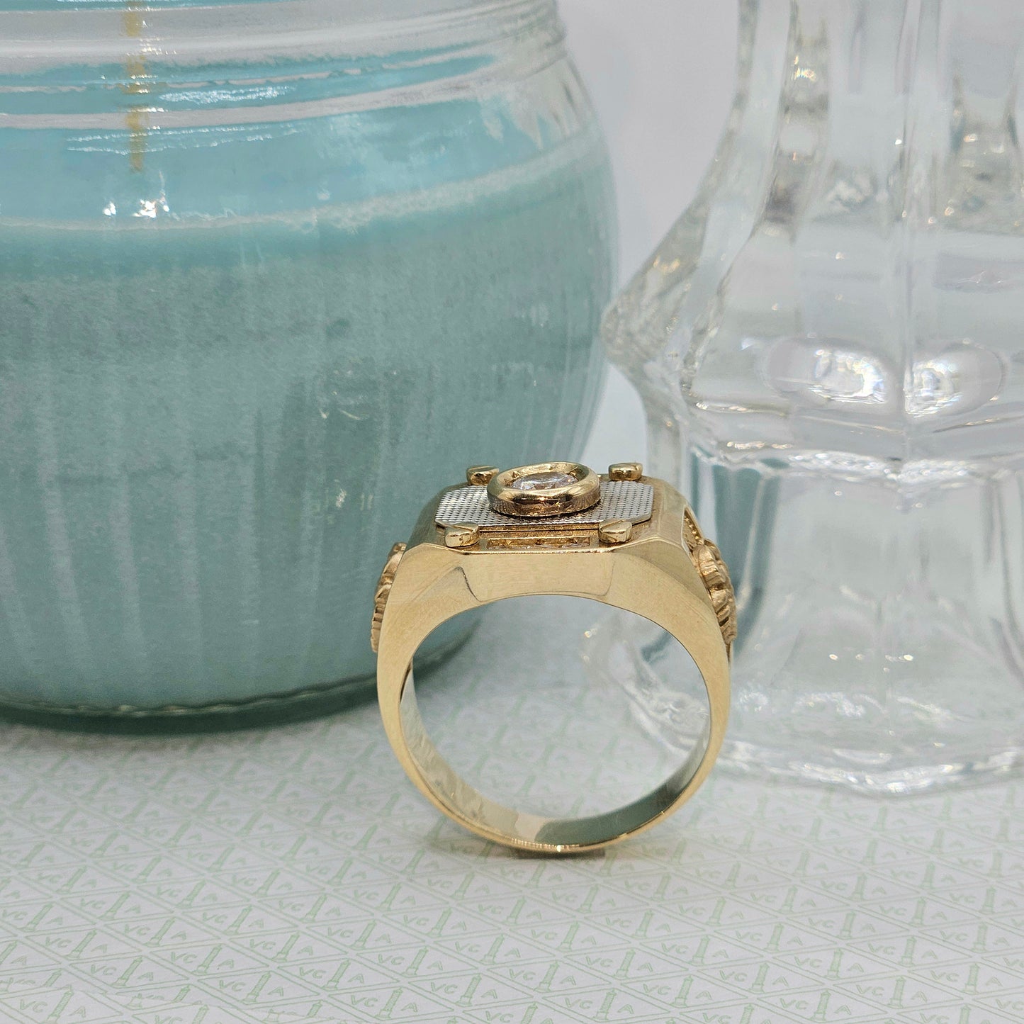 Black Rhombus Ring