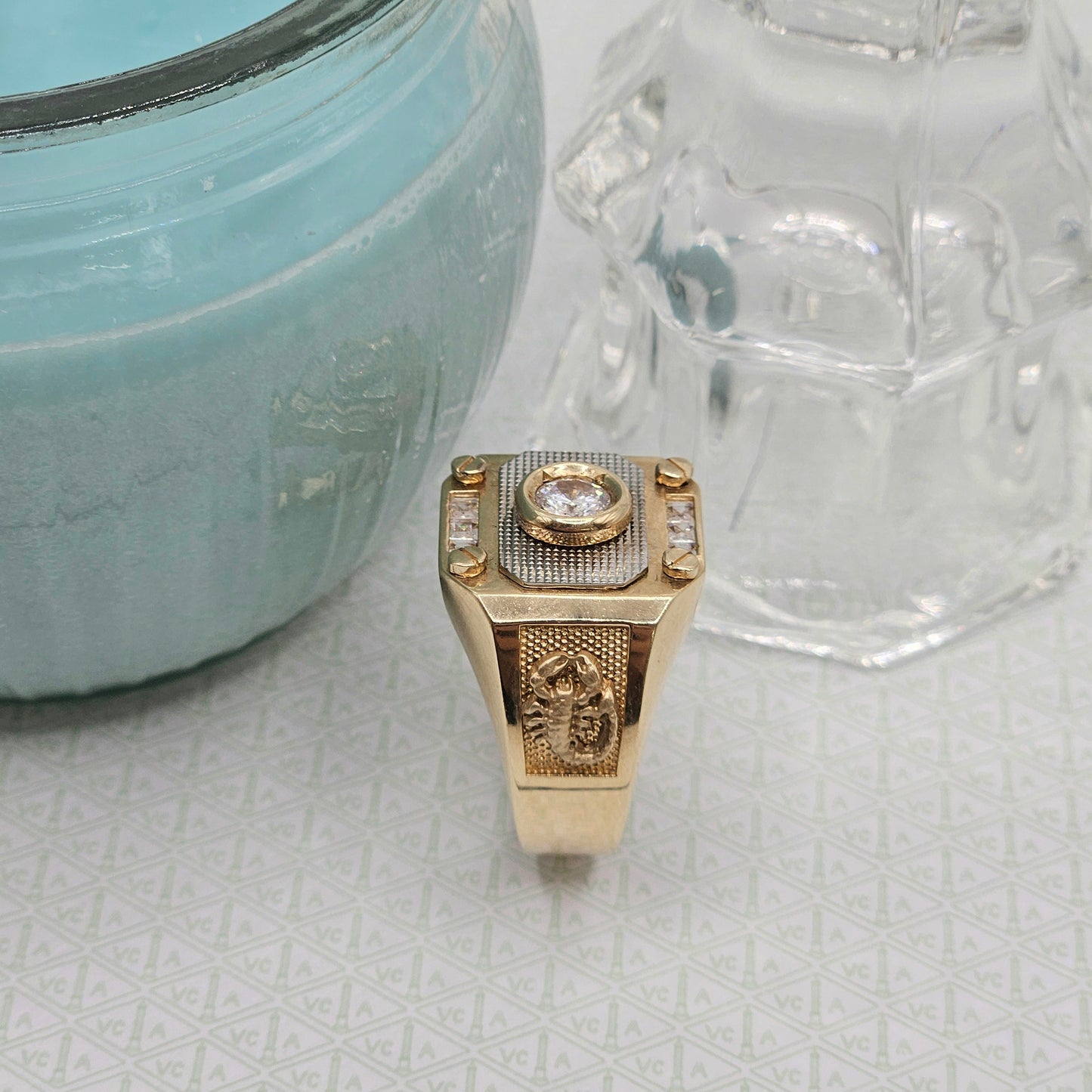 Black Rhombus Ring
