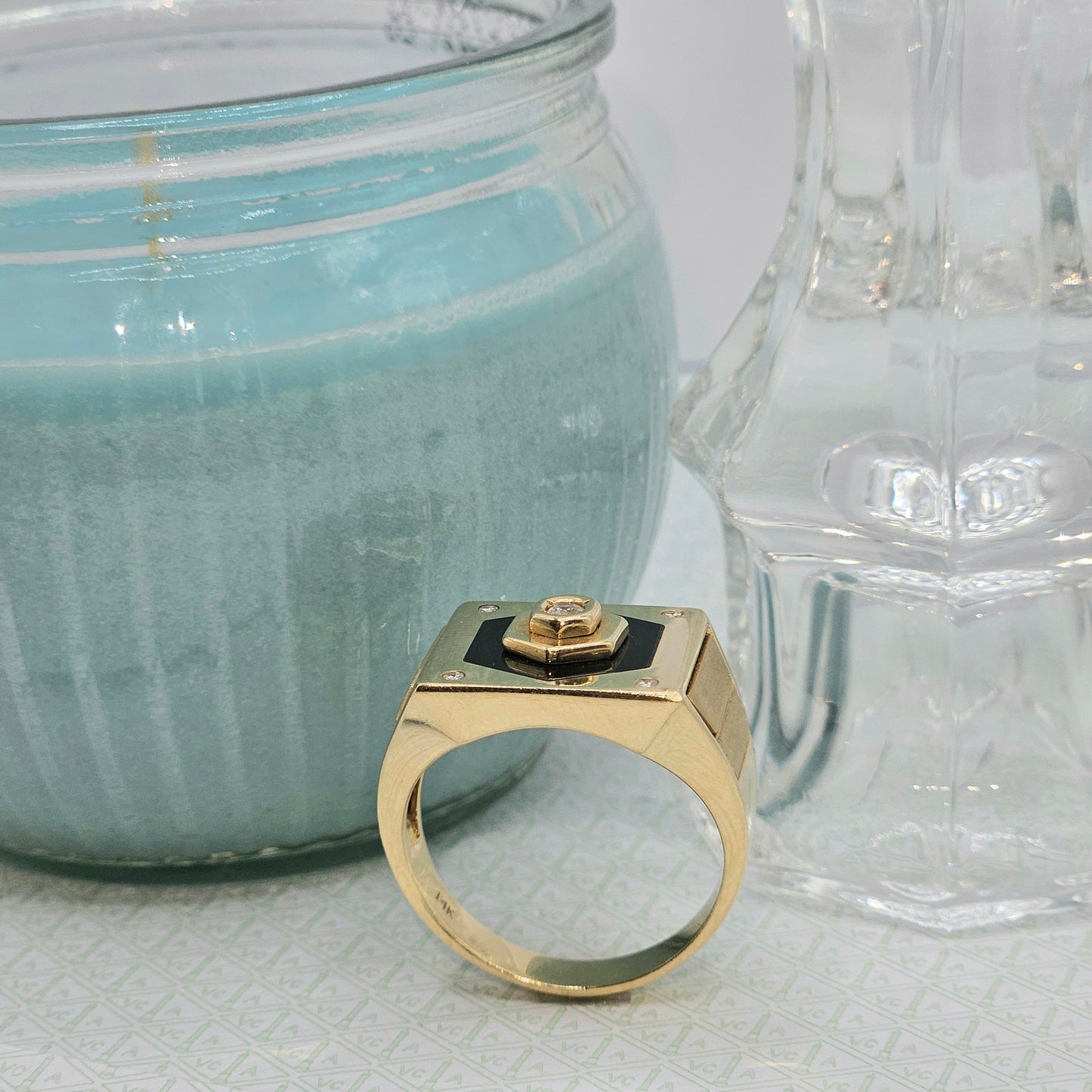 Black Rhombus Ring