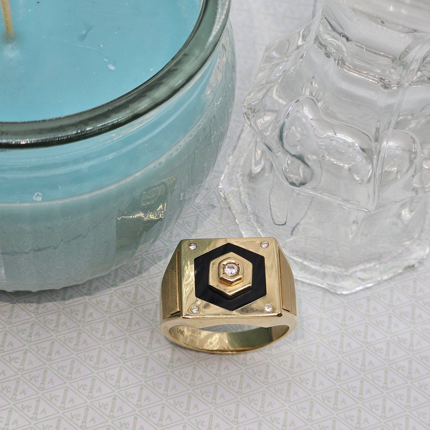 Black Rhombus Ring