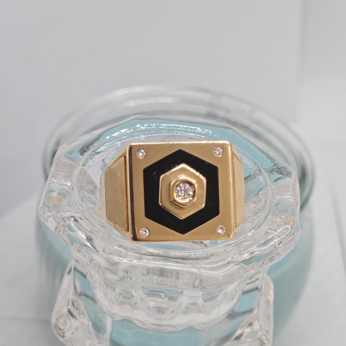 Black Rhombus Ring