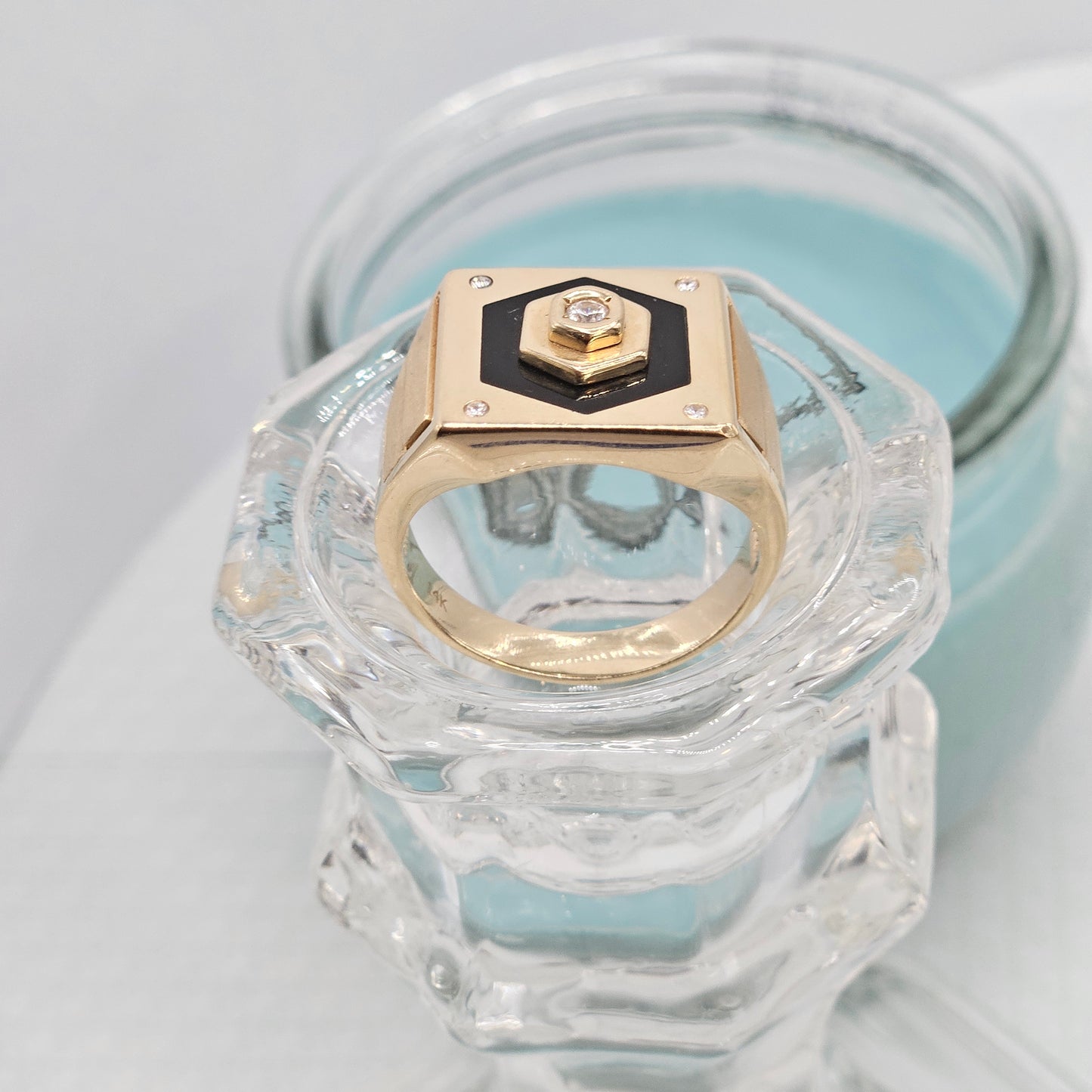 Black Rhombus Ring