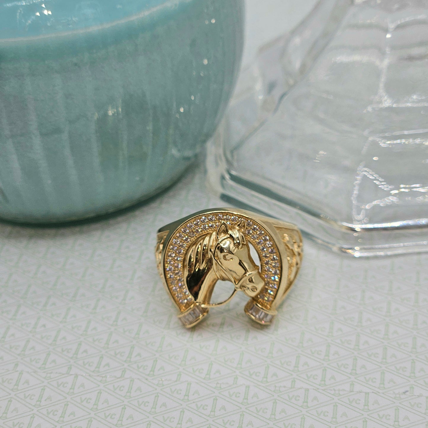 Horse and Horseshoe Ring