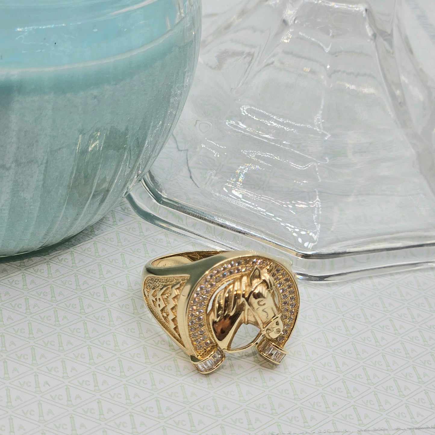 Horse and Horseshoe Ring