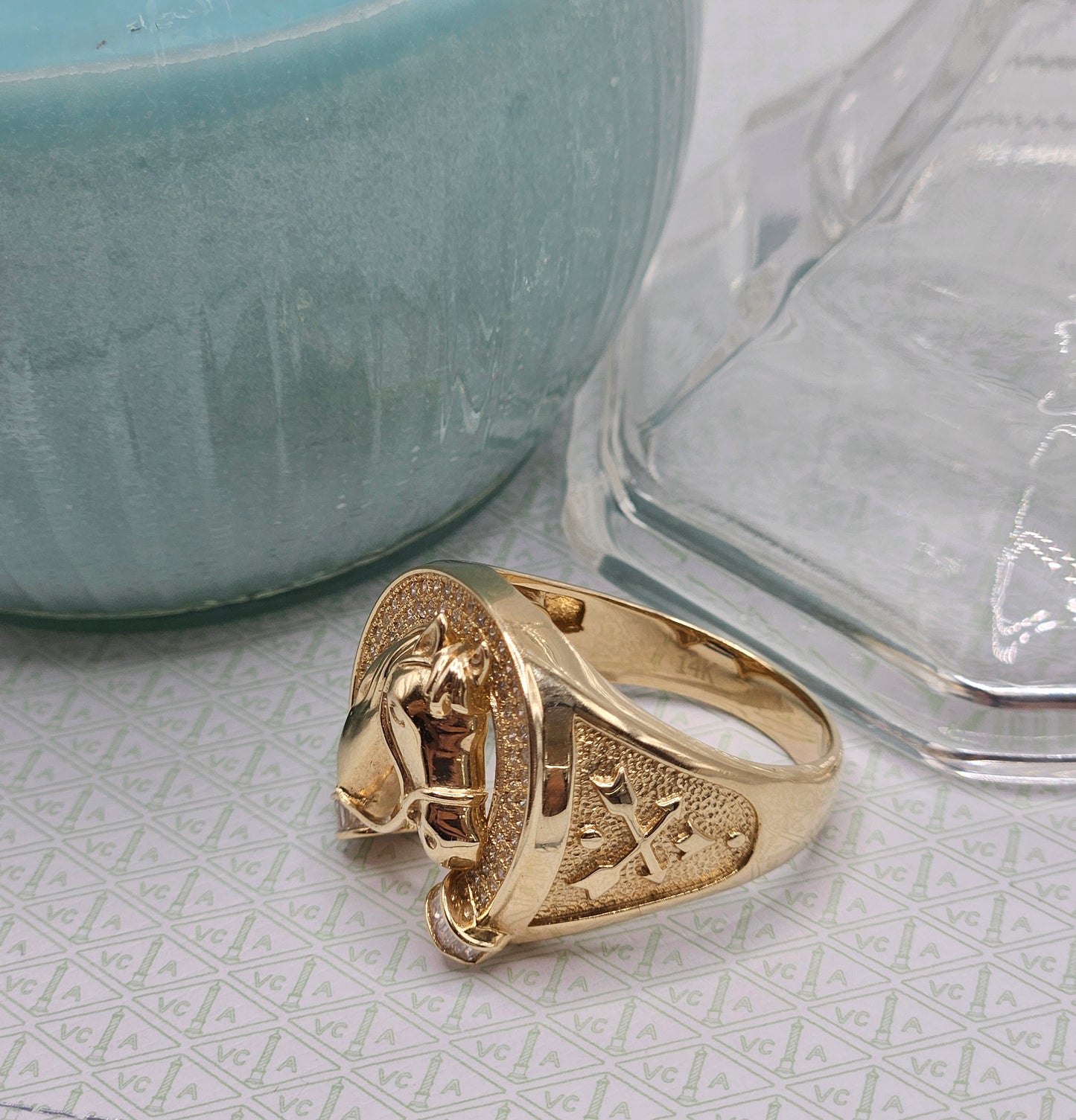 Horse and Horseshoe Ring