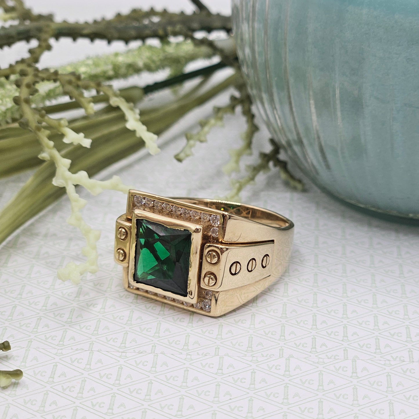 Green Stone Ring