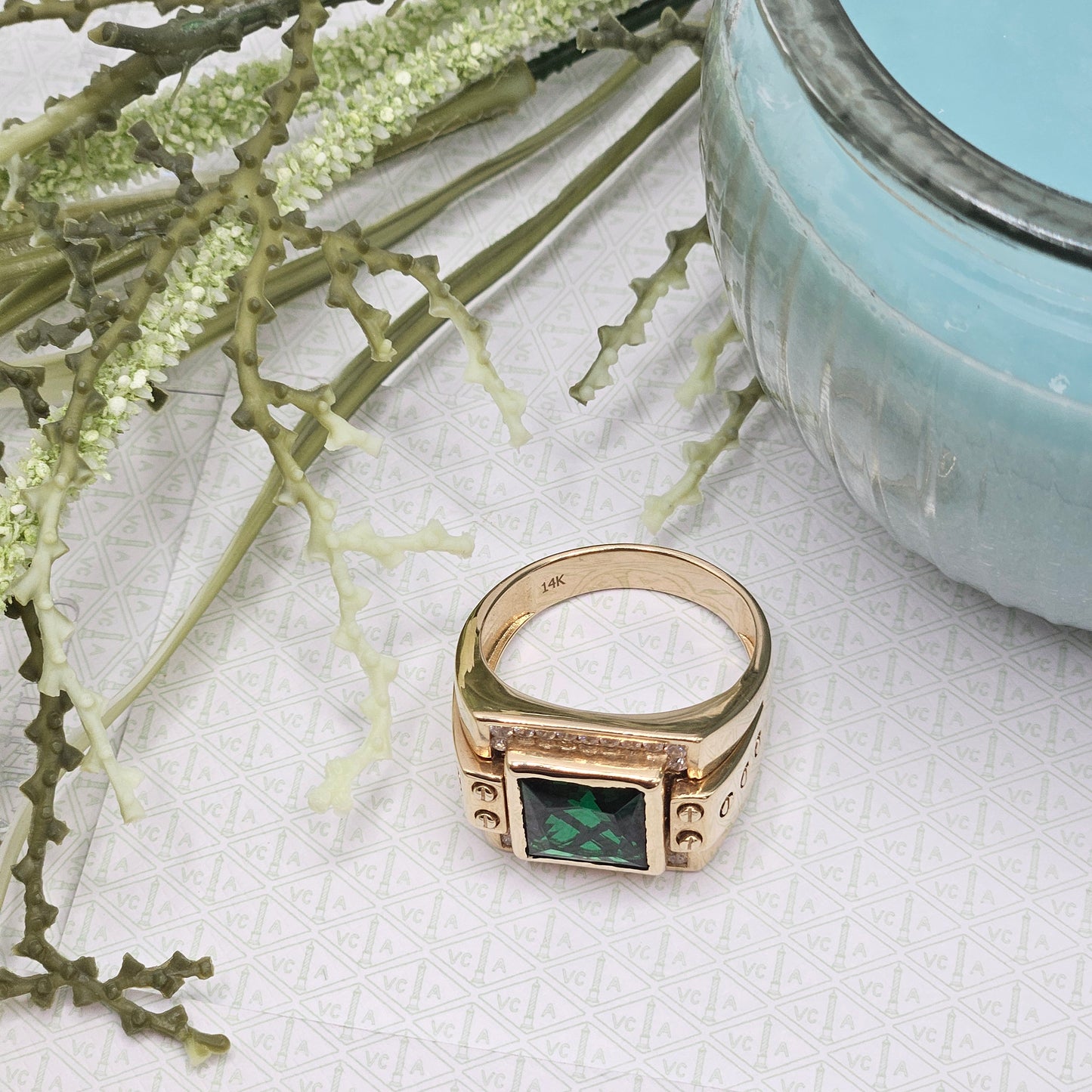 Green Stone Ring