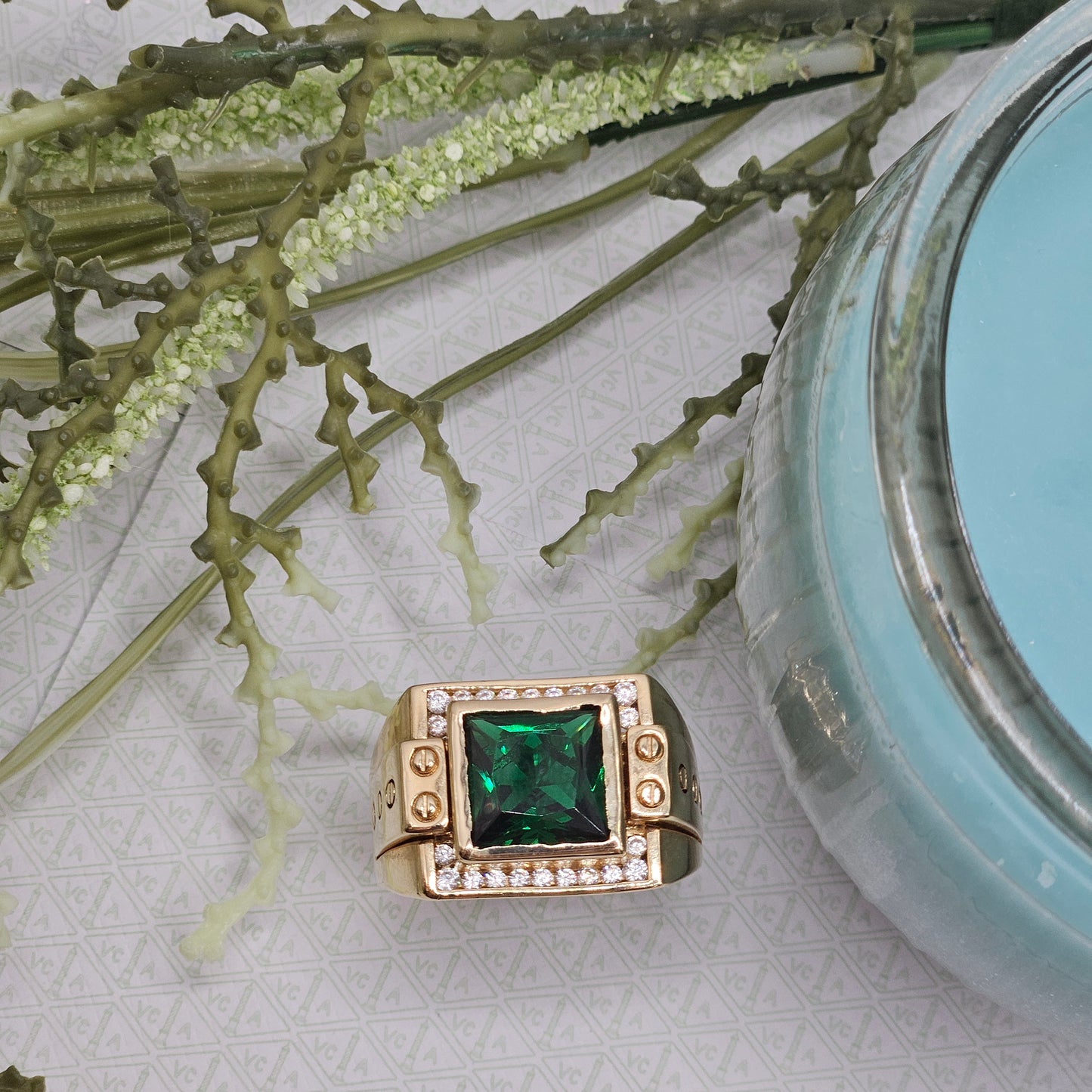 Green Stone Ring