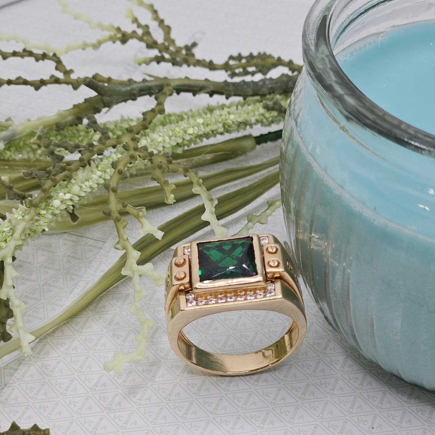 Green Stone Ring
