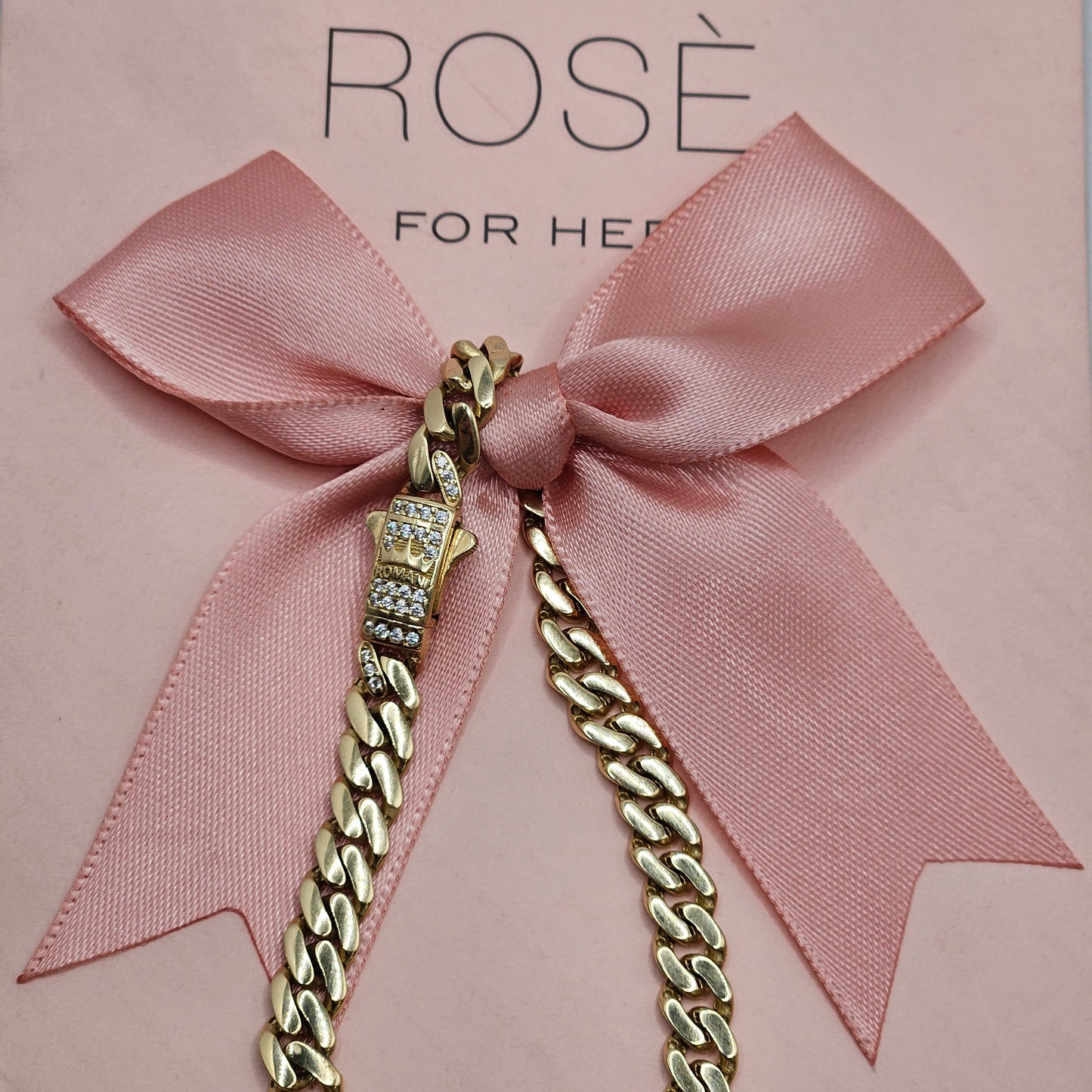 Crown and Diamond Clasp Bracelet