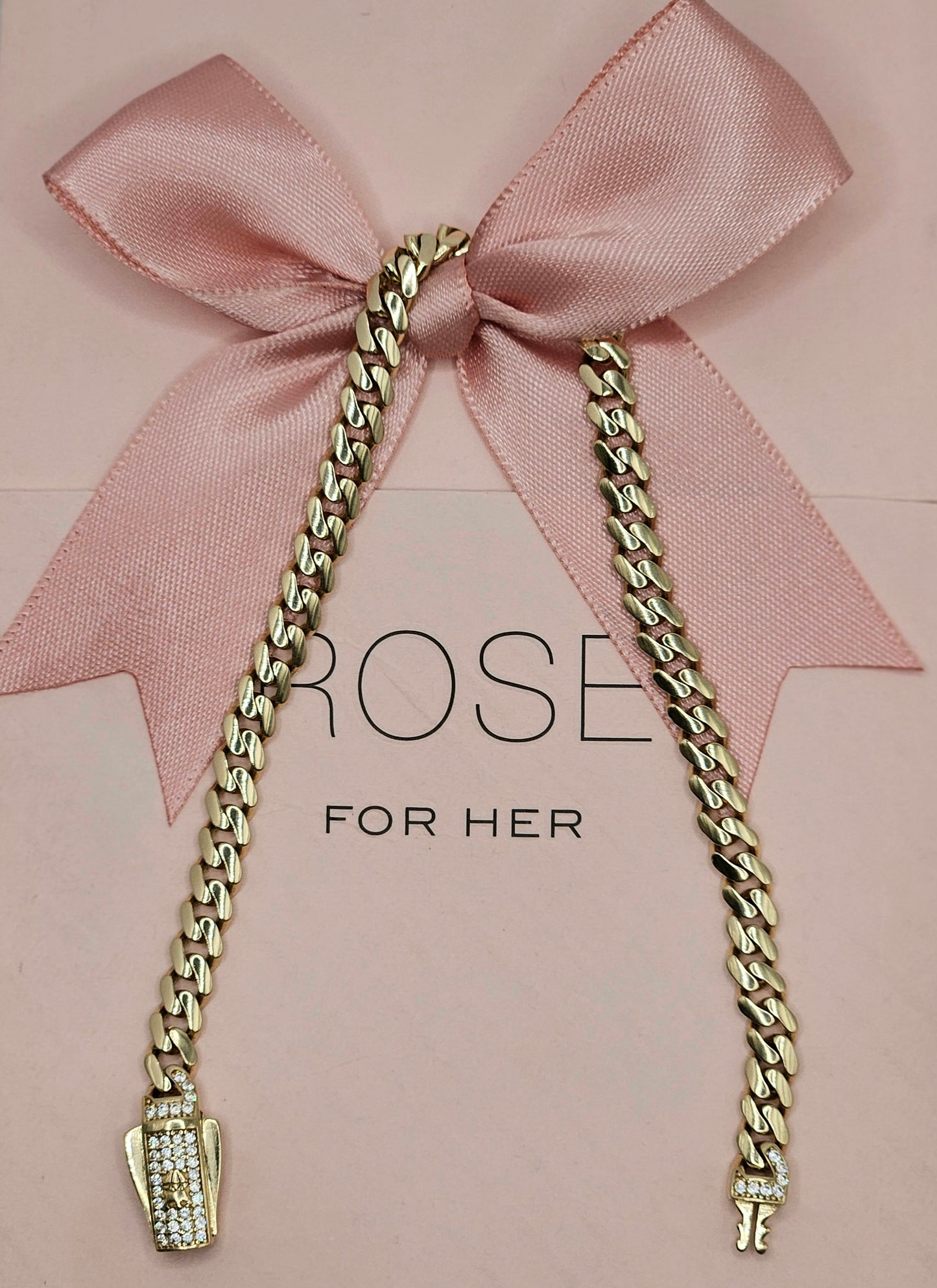 Crown and Diamond Clasp Bracelet