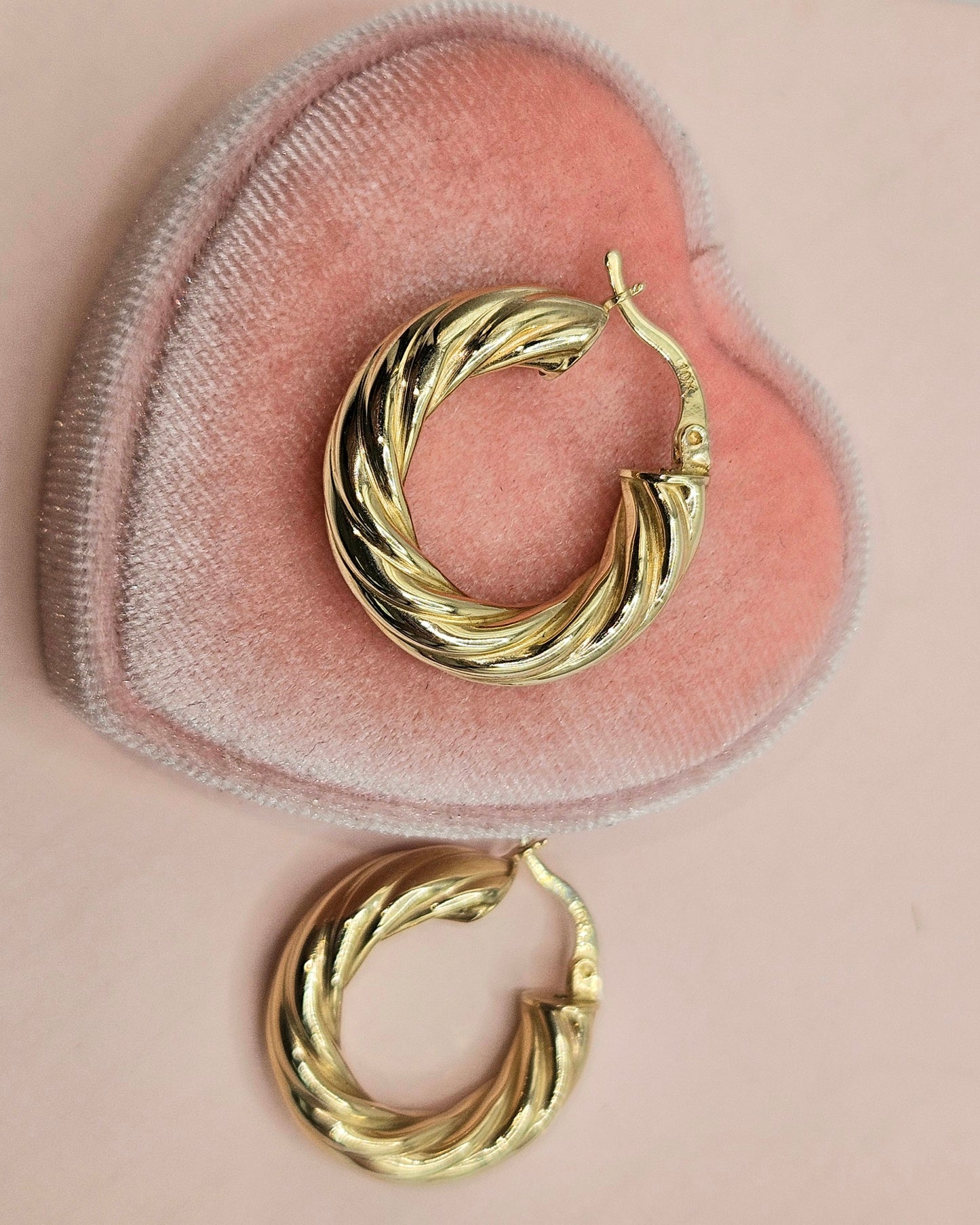 Fat Twisted Hoops