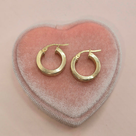 Small Flat Hoops
