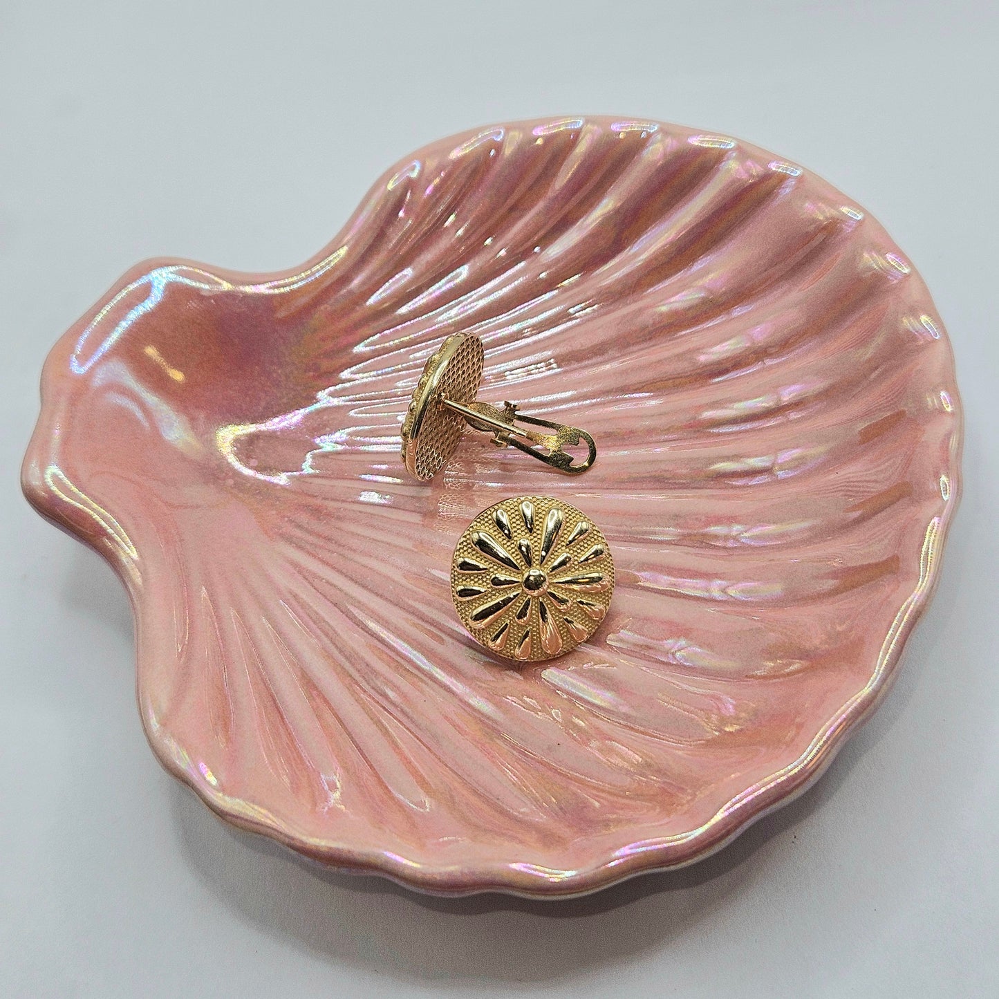 Round Flower Earring