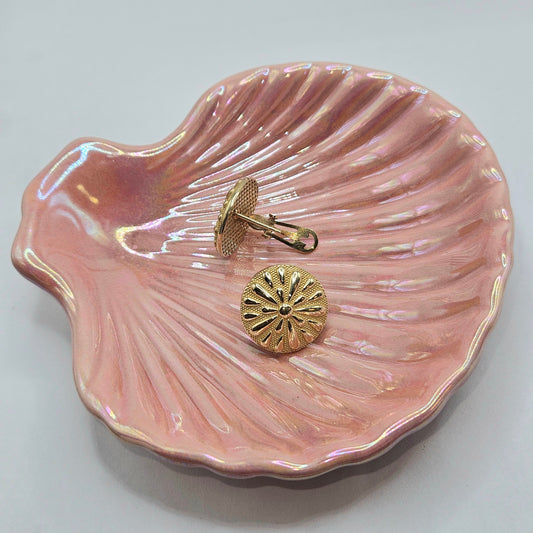 Round Flower Earring