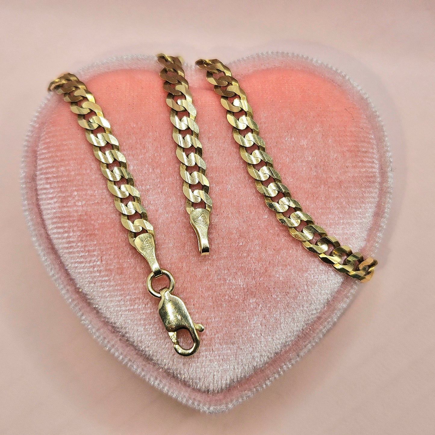 Bright Cut Chain wide round link