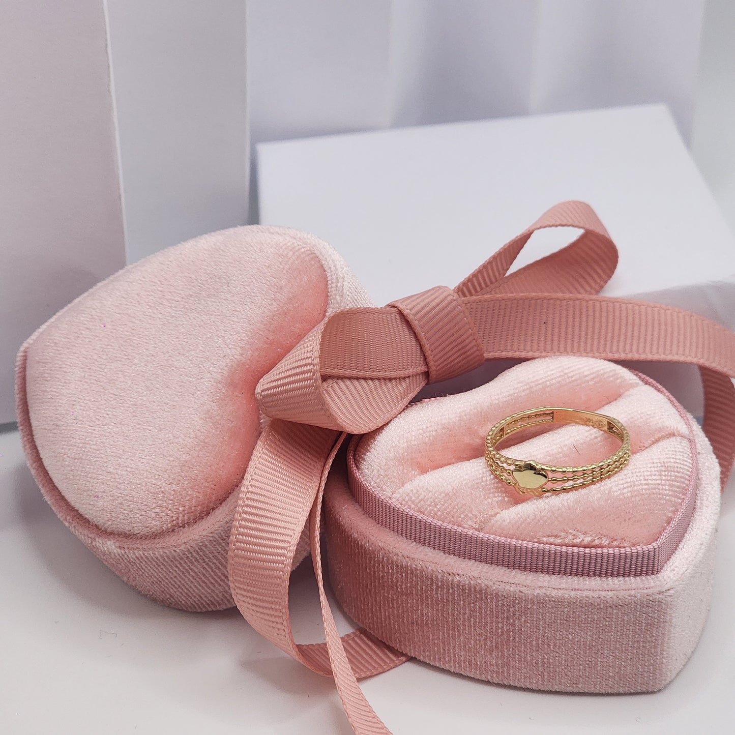 Three Row Flower Ring