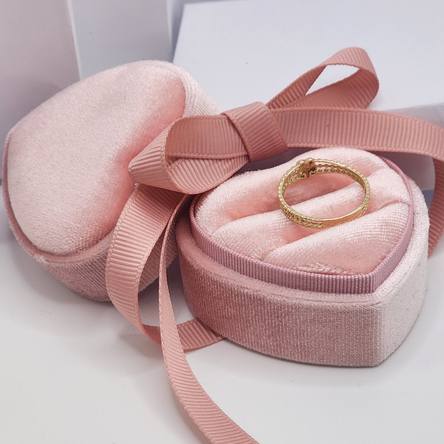 Three Row Flower Ring