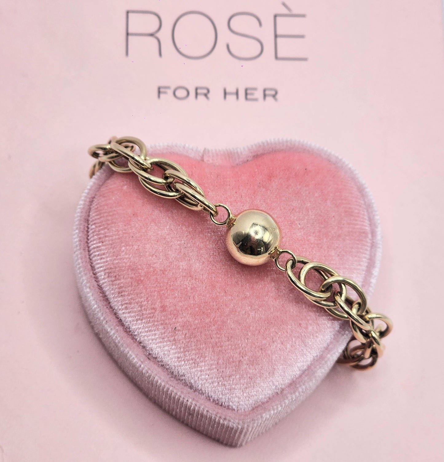 Double Chain and Ball Bracelet