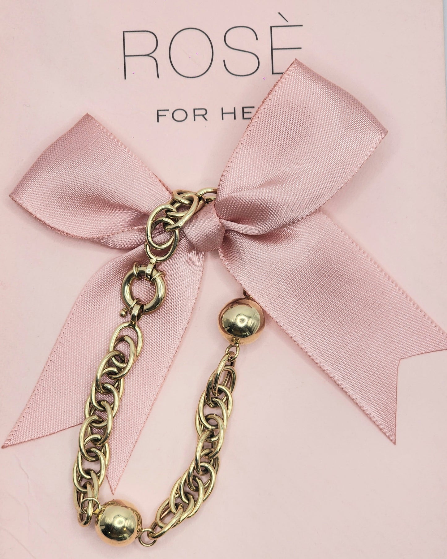 Double Chain and Ball Bracelet