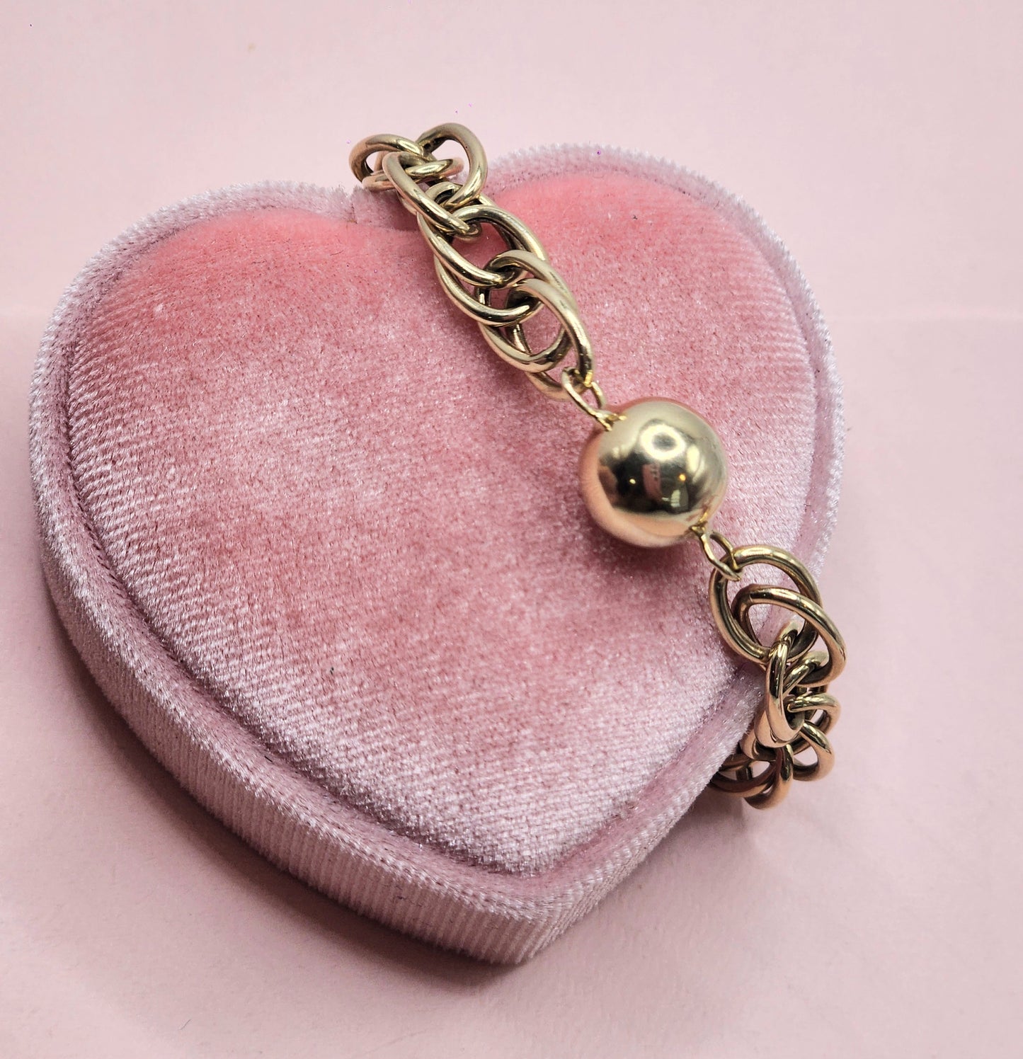 Double Chain and Ball Bracelet