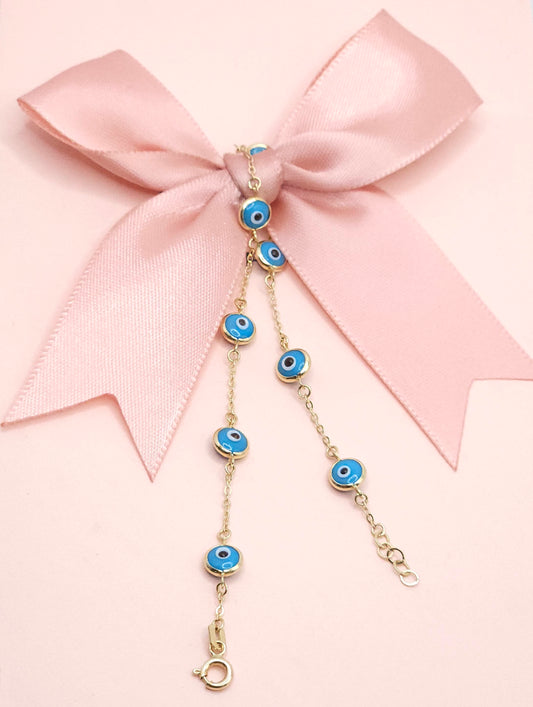 Sky Blue Eye Bracelet
