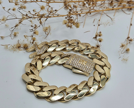 Bracelet with Crown and Diamond Clasp
