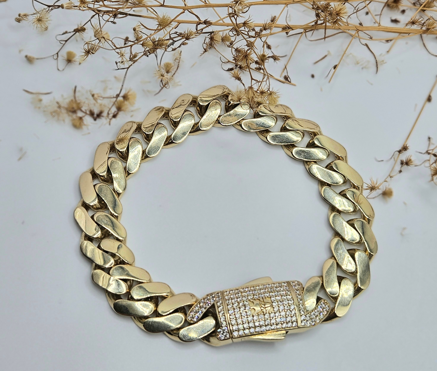 Bracelet with Crown and Diamond Clasp