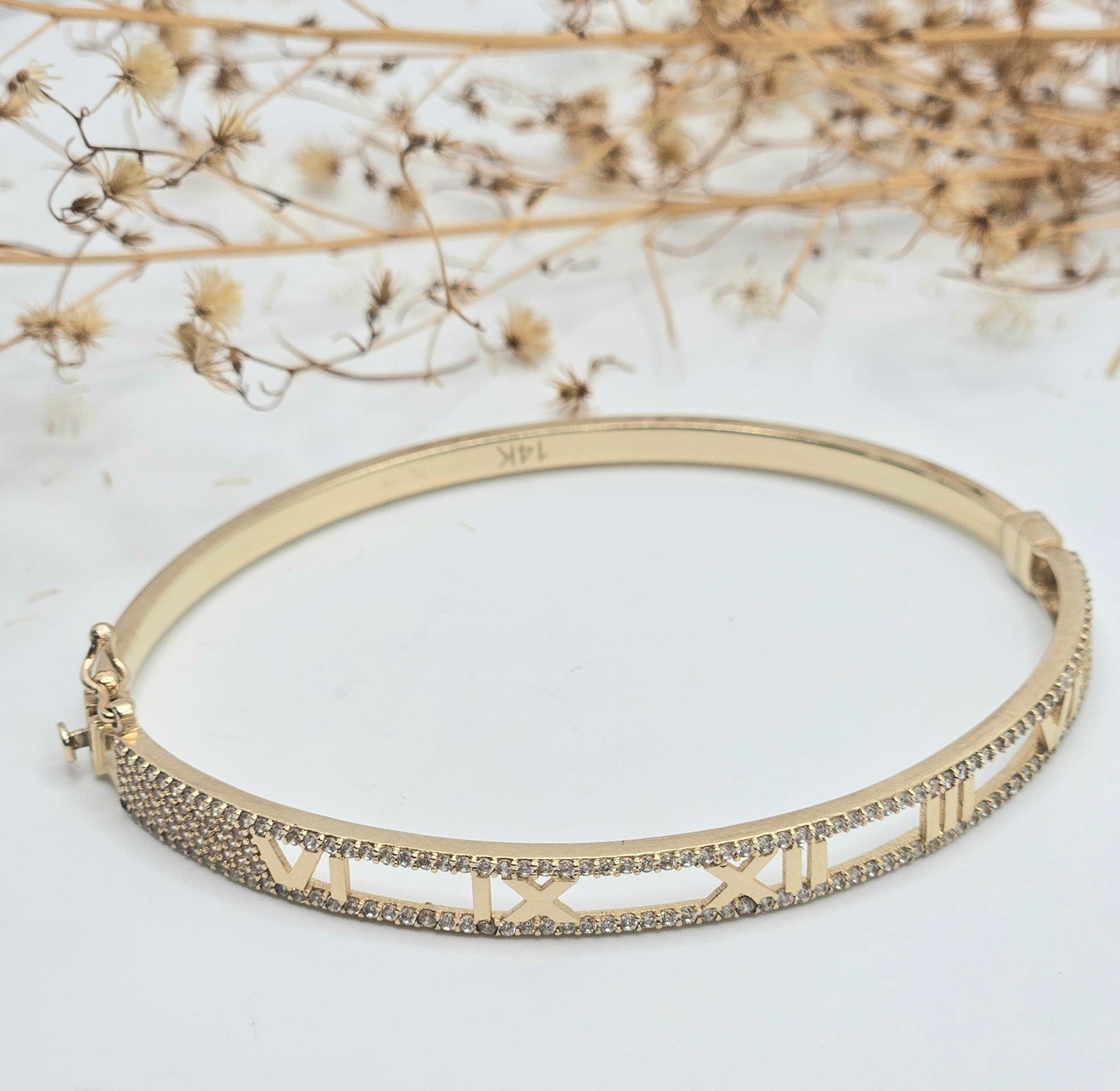Rigid Roman Numeral Bracelet