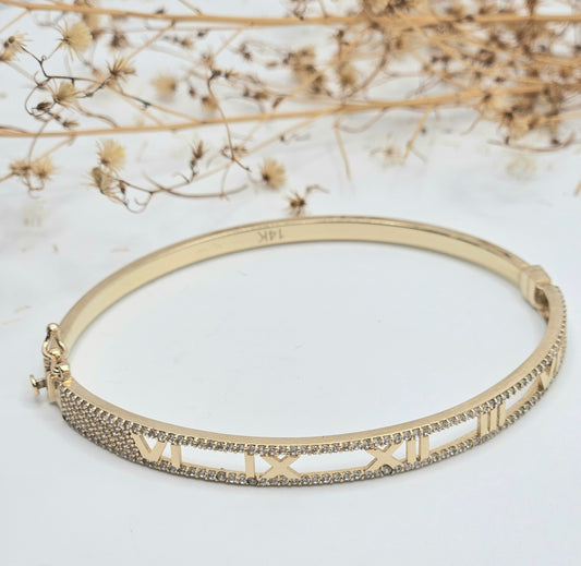 Rigid Roman Numeral Bracelet